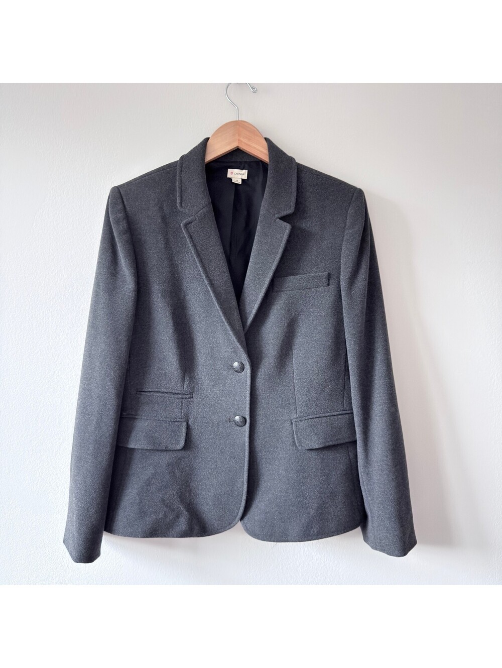 NWOT Cremieux Gray Blazer Jacket Women's 14 Business Career Tailored Fitted